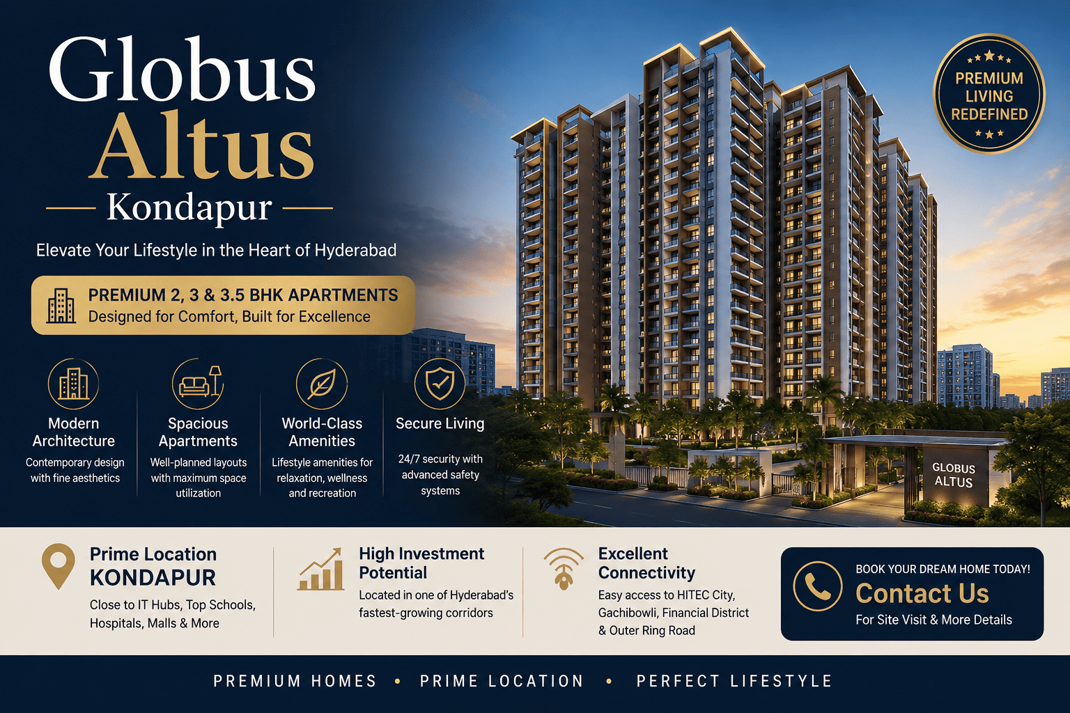 Globus Altus Kondapur - Luxury Apartments in Hyderabad