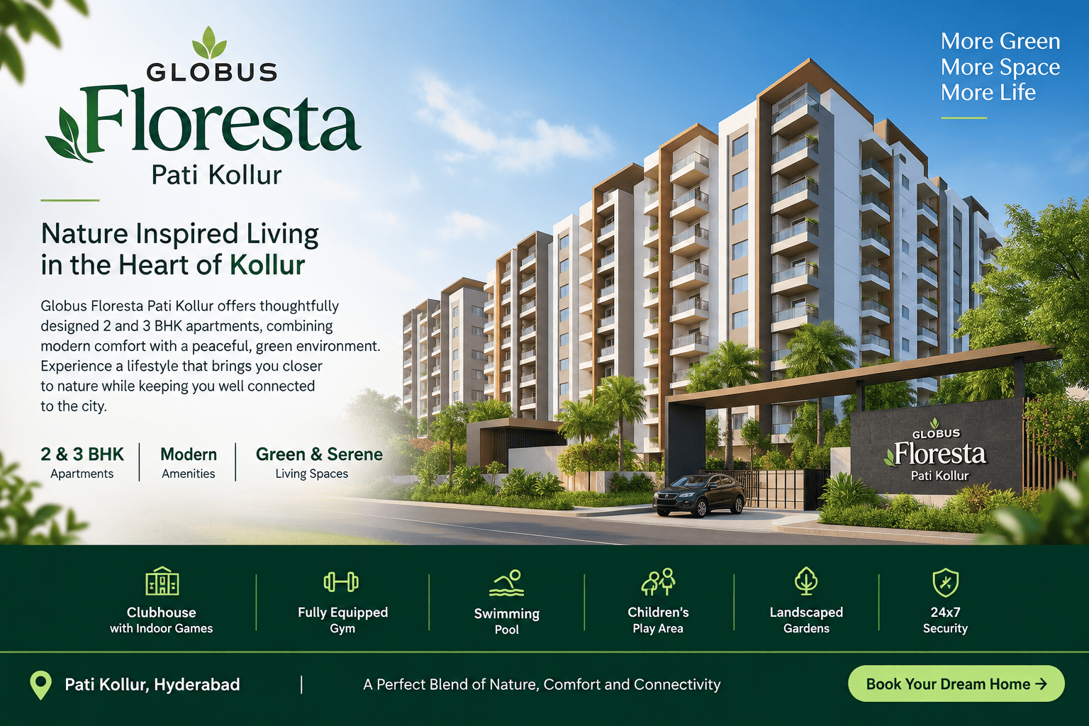 Globus Floresta Pati Kollur - Luxury Apartments in Hyderabad