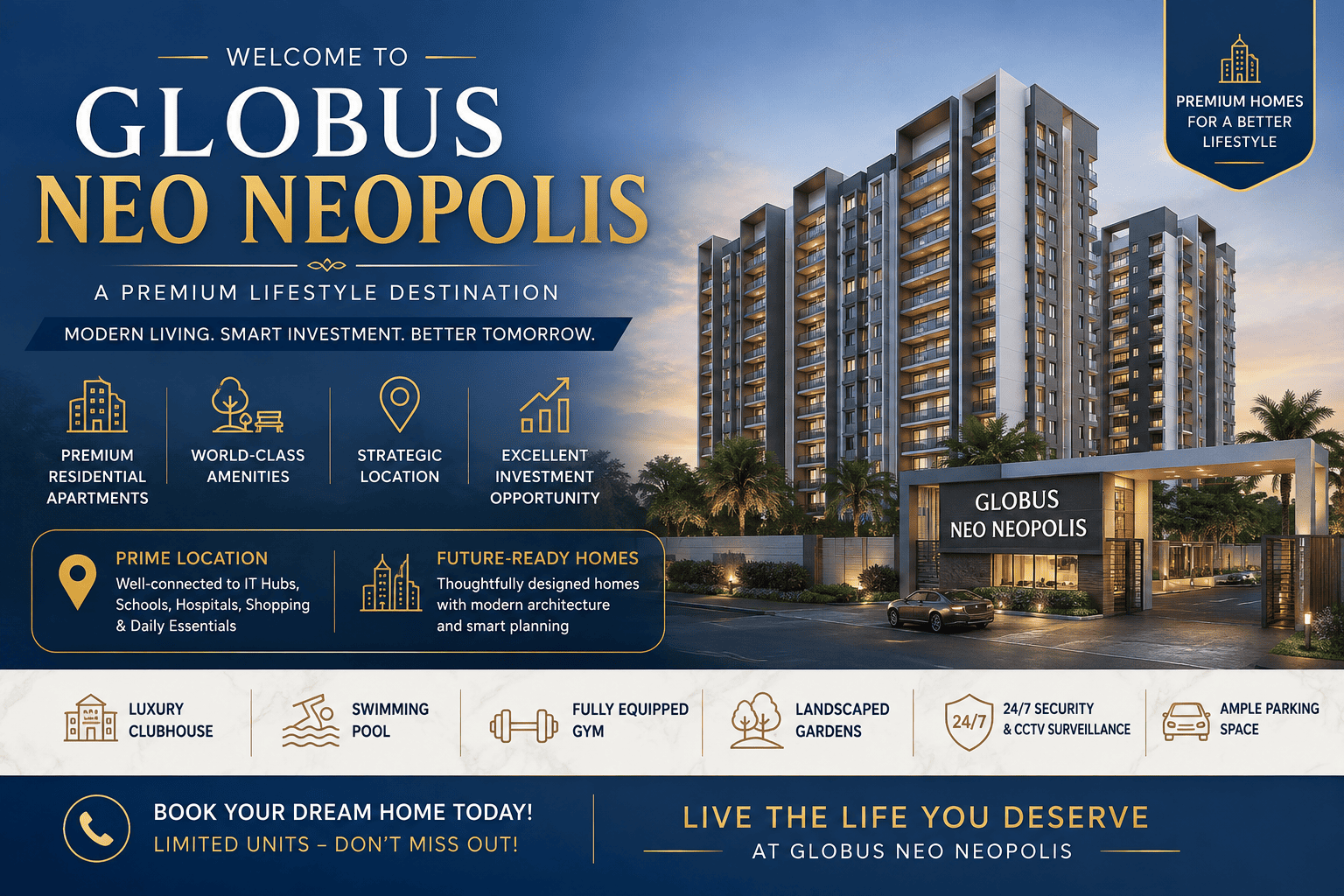 Globus Neo Neopolis - Luxury Apartments in Hyderabad